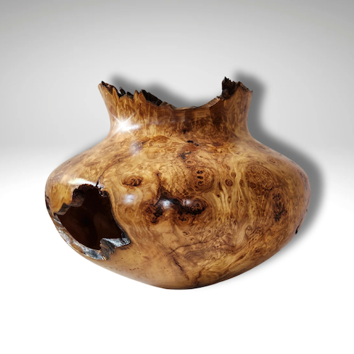 Click to view detail for JW-238 Aspen Burl Hollow Woodturning 9x12 $1100